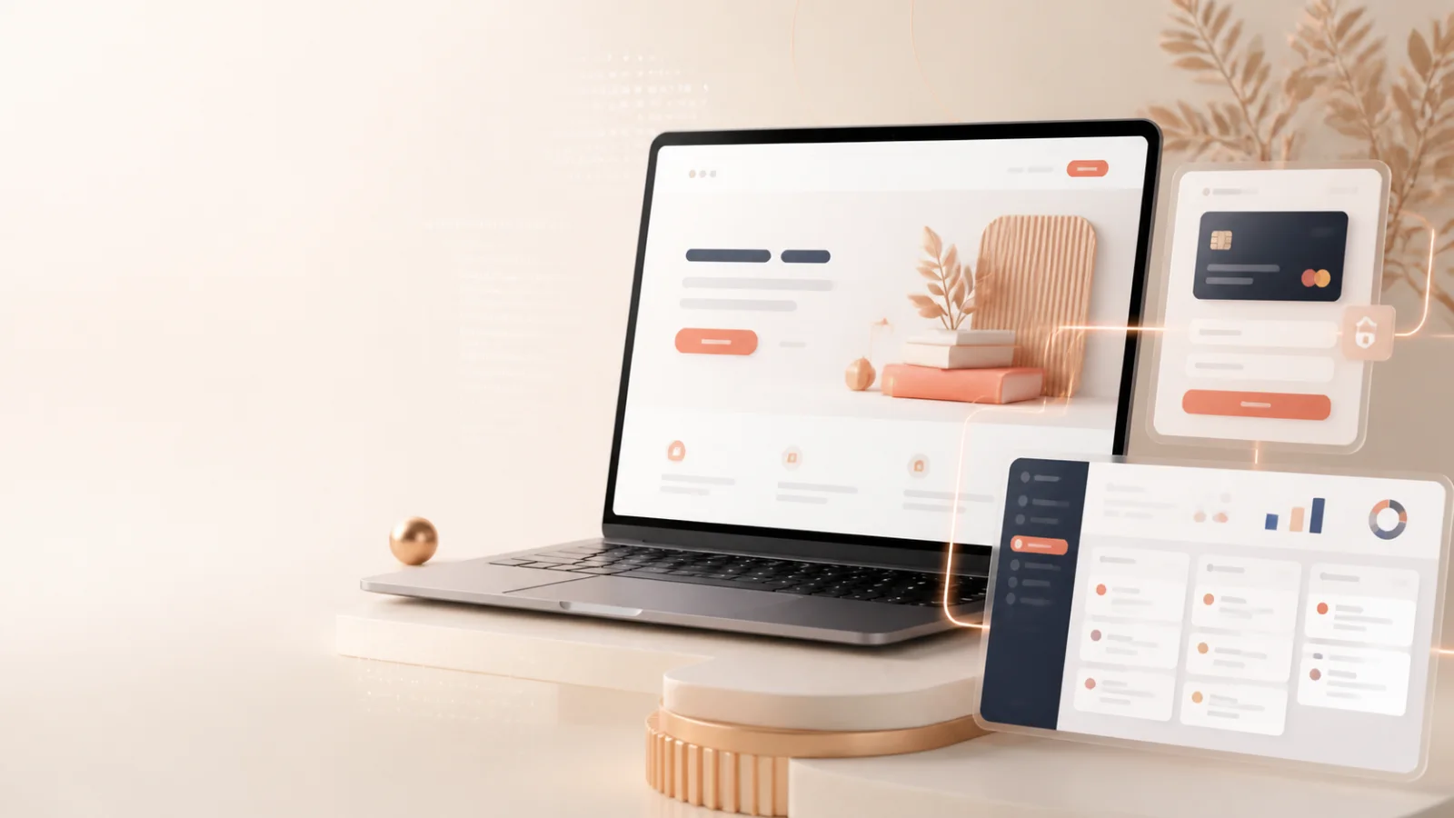 Minh họa landing page kết nối thanh toán tự động và hệ thống CRM